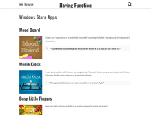 Tablet Screenshot of havingfunction.com